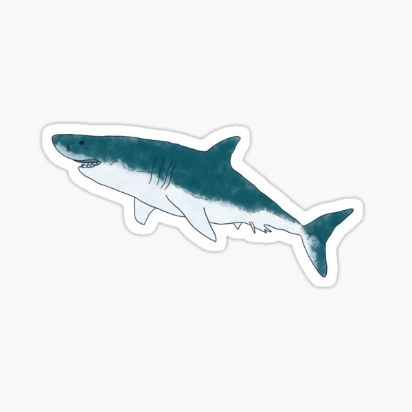 White Shark Sticker