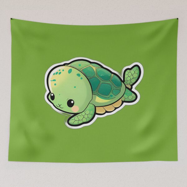 Item preview, Cute Green sea turtle designed and sold by verluxe.