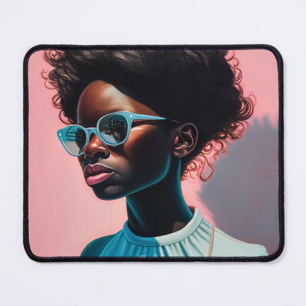 Item preview, The fashion girl with blue shades designed and sold by BreimGothe.