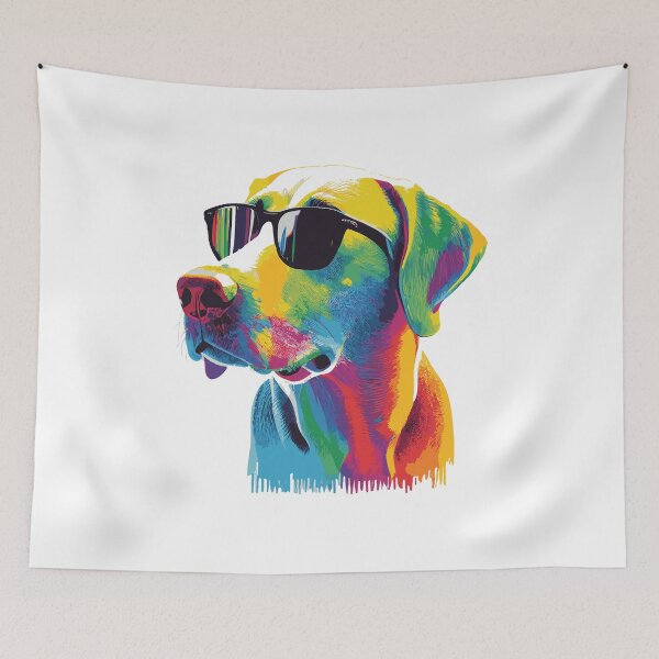 Item preview, Labrador Retriever wearing sunglasses designed and sold by saskdigitalart.
