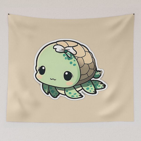Item preview, Cute Green sea turtle designed and sold by verluxe.