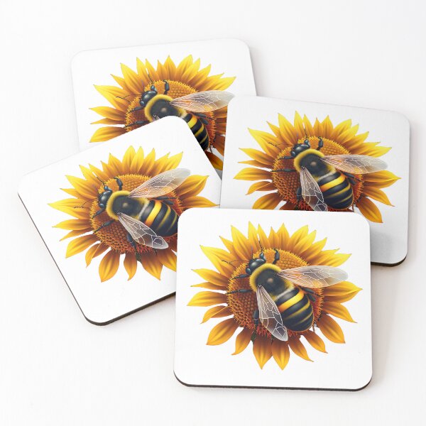 Item preview, bee on a sunflower designed and sold by R.L cases and stickers.