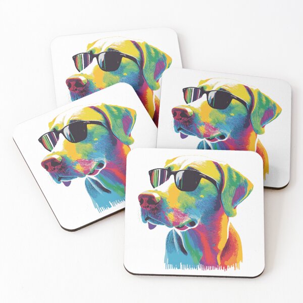Item preview, Labrador Retriever wearing sunglasses designed and sold by saskdigitalart.