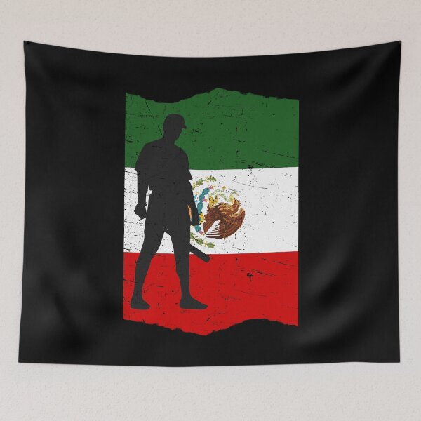 Item preview, Mexico Baseball Flag for Mexican Baseball Fans Distressed Vintage designed and sold by MacAndMoose.