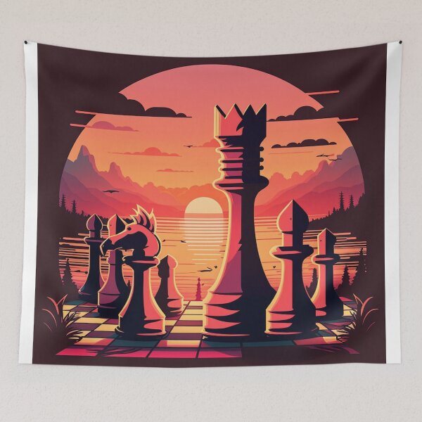 Item preview, Chess Retro Sunset designed and sold by WixWorks.
