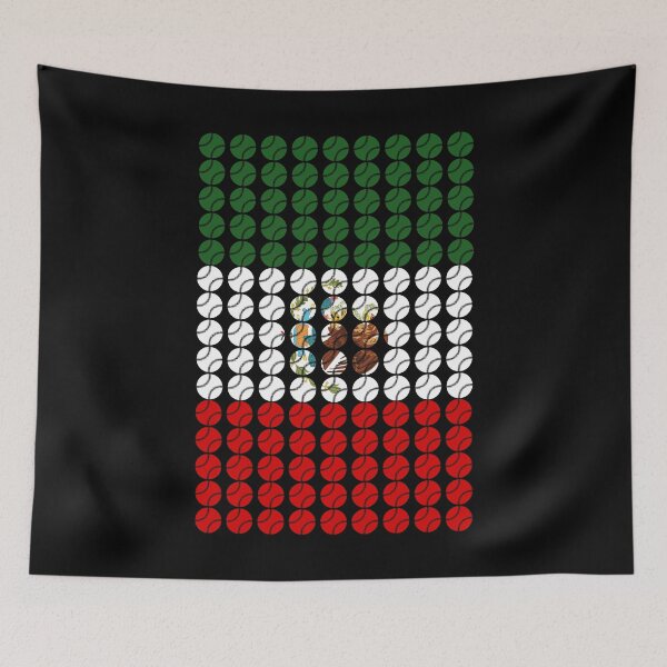 Item preview, Mexico Baseball Flag for Mexican Baseball Fans designed and sold by MacAndMoose.