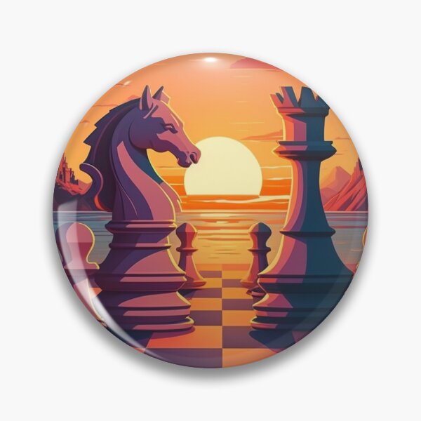 Item preview, Chess Retro Sunset With Cloud And Plants designed and sold by WixWorks.