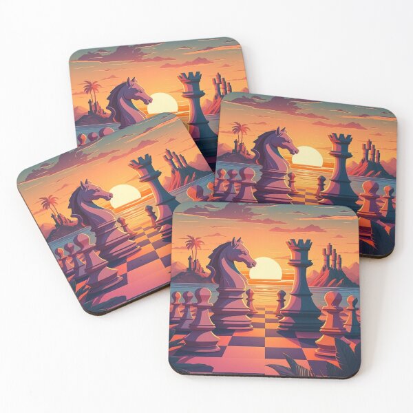 Item preview, Chess Retro Sunset With Cloud And Plants designed and sold by WixWorks.