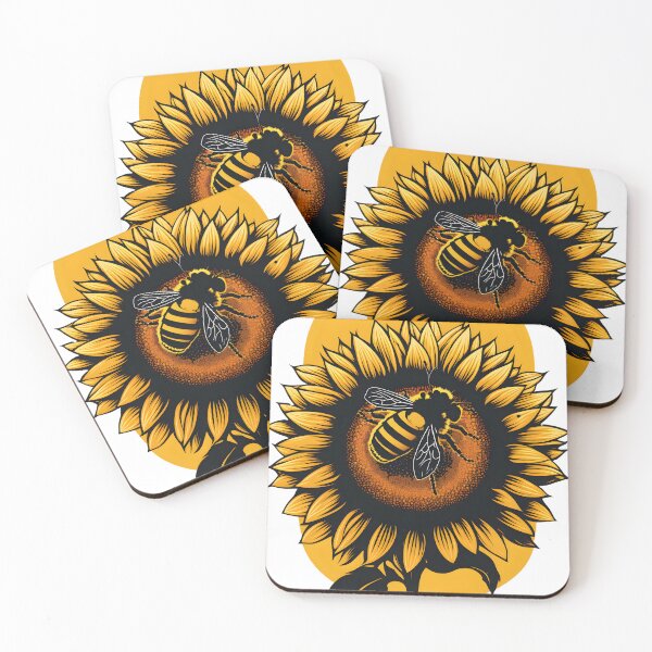 Item preview, bee on a sunflower designed and sold by R.L cases and stickers.