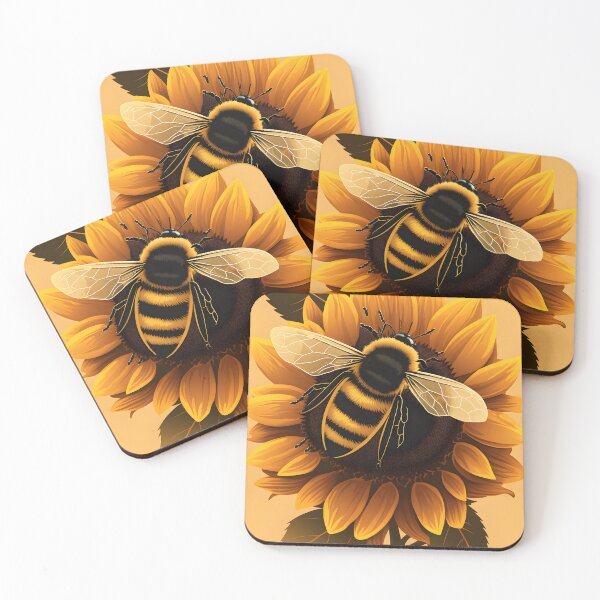 Item preview, bee on a sunflower designed and sold by R.L cases and stickers.