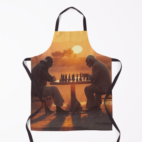 Item preview, Characters Playing Chess In Front Of A Sunset designed and sold by WixWorks.
