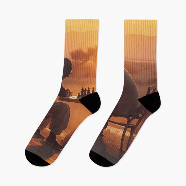Item preview, Characters Playing Chess In Front Of A Sunset designed and sold by WixWorks.