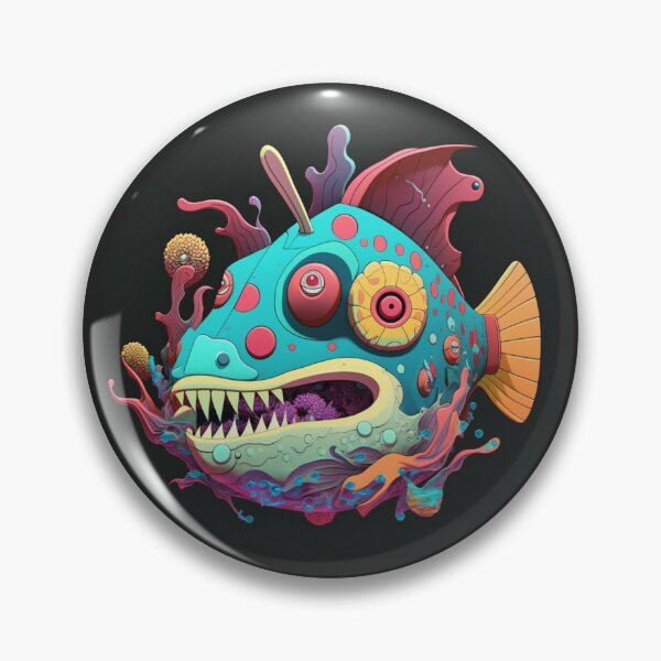 Item preview, Bruxish, the Colorful Psychic Fish in murky waters! designed and sold by Frocentric.
