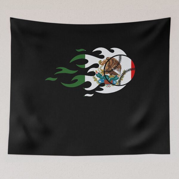 Item preview, Mexico Baseball Flag for Mexican Baseball Fans Distressed Vintage designed and sold by MacAndMoose.