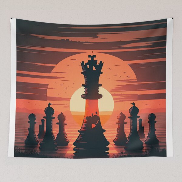 Item preview, Chess Games In Front Of A Sunset designed and sold by WixWorks.