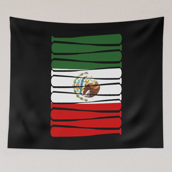 Item preview, Mexico Baseball Flag for Mexican Baseball Fans designed and sold by MacAndMoose.