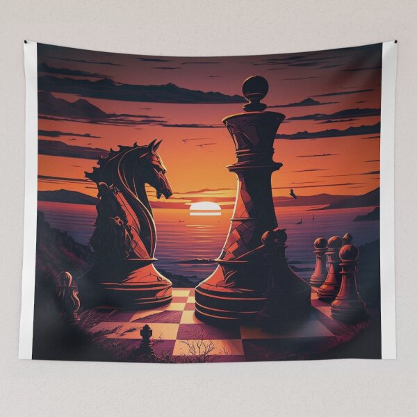 Item preview, Chess Games In Front Of A Sunset designed and sold by WixWorks.