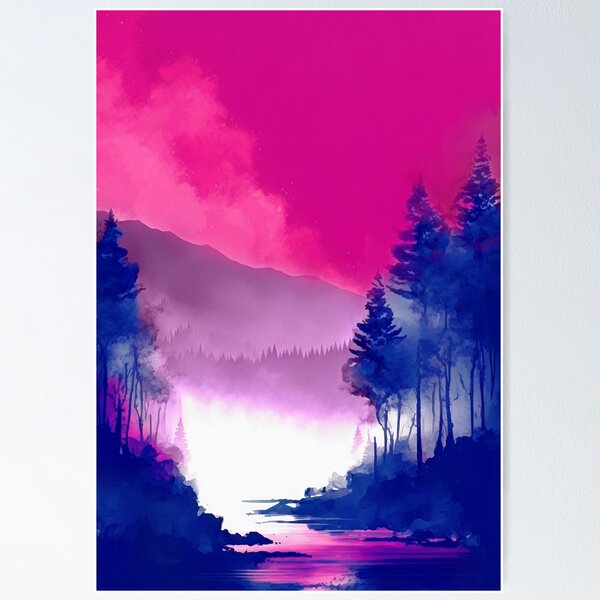 Item preview, Bisexual Pride Forest designed and sold by Pridish.