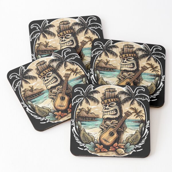 Item preview, Tiki Tunes: Beachside Serenade with Fun Tiki Guy and Guitar designed and sold by McGee-Artistry.