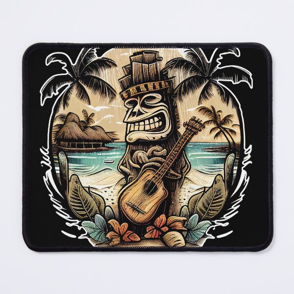 Item preview, Tiki Tunes: Beachside Serenade with Fun Tiki Guy and Guitar designed and sold by McGee-Artistry.