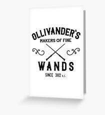 Ollivander's Wands Greeting Card