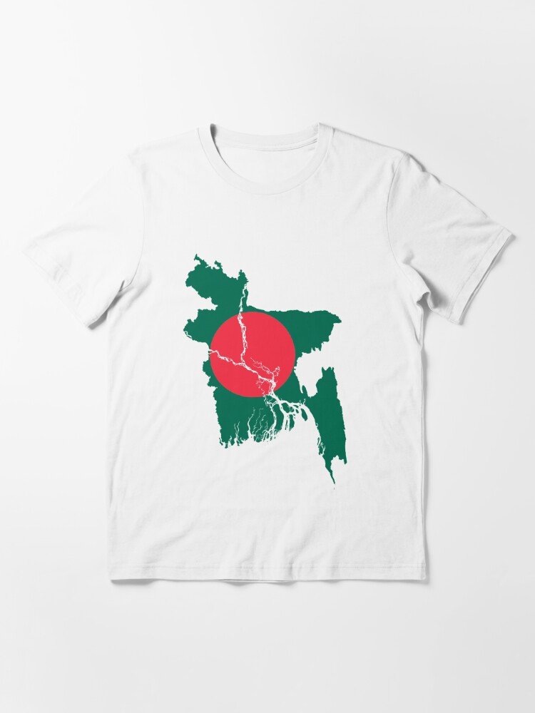 Flag Map Of Bangladesh T Shirt For Sale By Abbeyz71 Redbubble