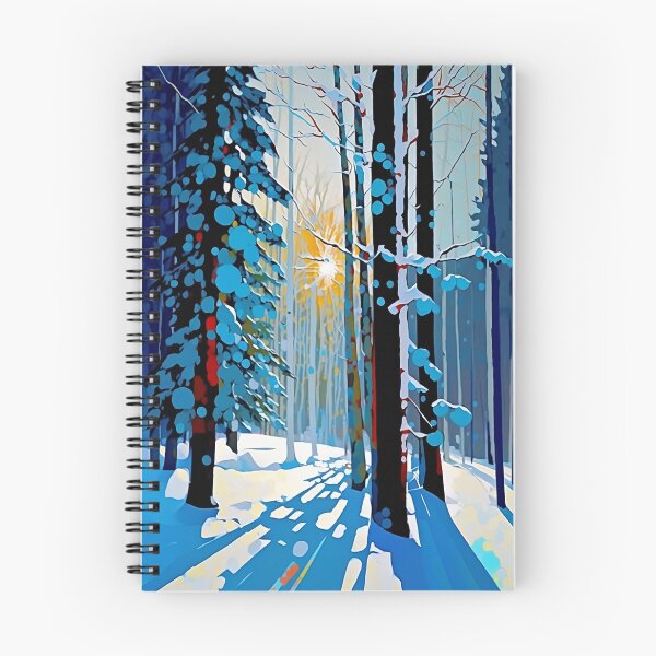 Artikelvorschau, Sonnenlicht durch die schneebedeckten Bäume entworfen und verkauft von Tony.