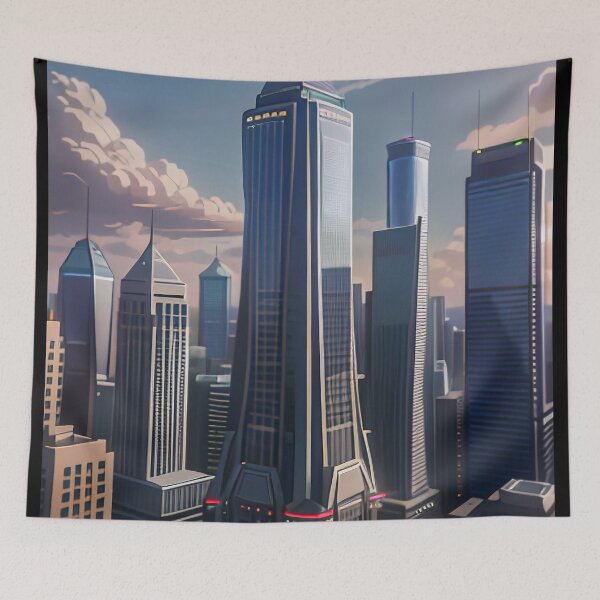 Item preview, Experience the Majestic Heights of City Life with This Big City designed and sold by CreationP.