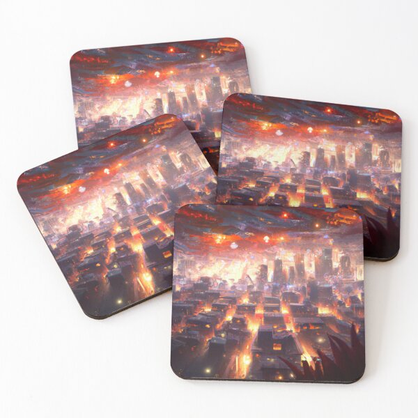 Item preview, The Burning City designed and sold by The Iconic Minimalist.
