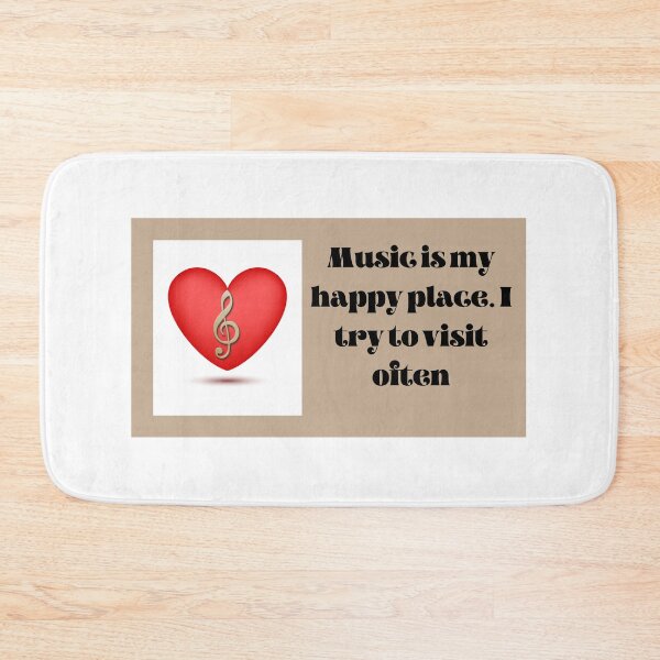 Item preview, Music is my happy place. I try to visit often designed and sold by Romper65.