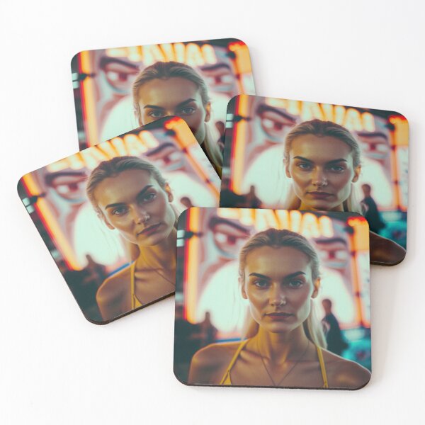 Item preview, Blond woman at the funfair designed and sold by jsebouvi.