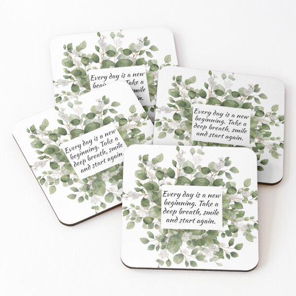 Item preview, Every day is a new beginning. Take a deep breath, smile and start again. designed and sold by DanPerFashion.