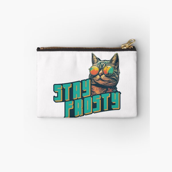 Item preview, Stay Frosty Retro Cat designed and sold by Mffl84.