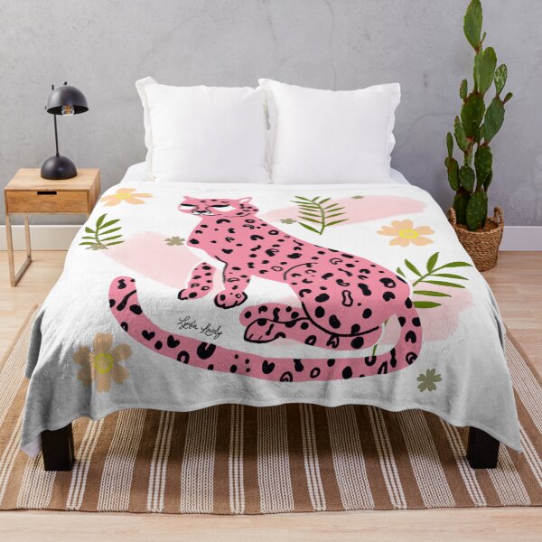 Item preview, Sitting Jaguar art work pink- transparent background designed and sold by Studio Lydia Lovely.