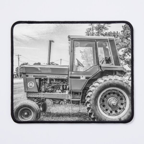 Item preview, A Tractor in Profile in Black and White designed and sold by KEnzPhotography.