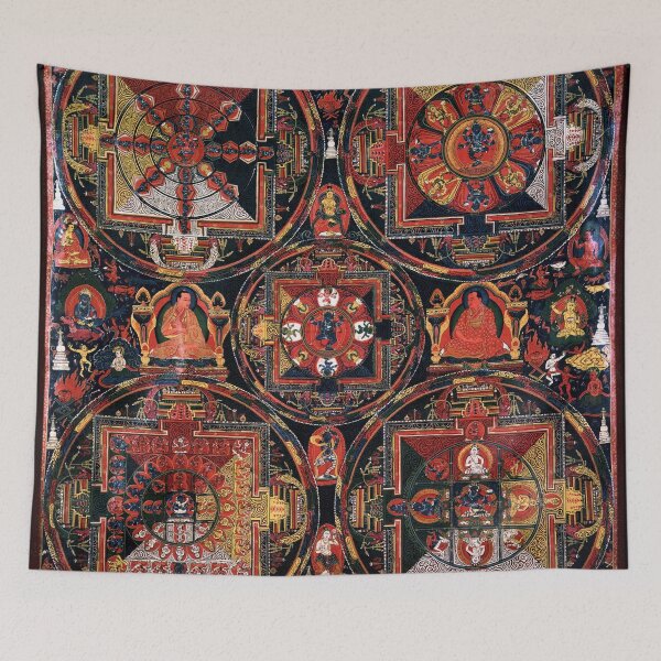 Item preview, Mandala 171 Buddhakapala Buddhist Deity Thangka designed and sold by GuyBlank.