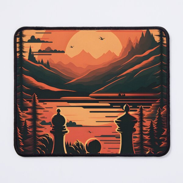 Item preview, chess rerto sunset designed and sold by R.L cases and stickers.