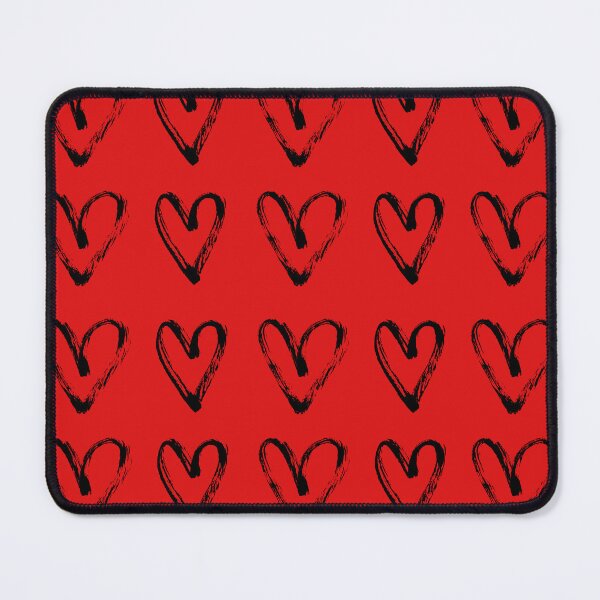 Item preview, Patrón de corazones negros designed and sold by ollybriz.