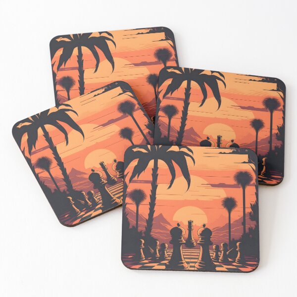 Item preview, chess sunset designed and sold by R.L cases and stickers.