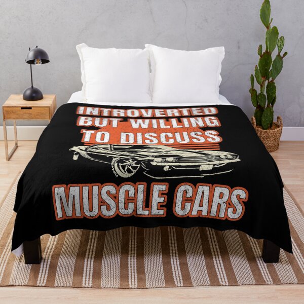 Artikelvorschau, Introvertiert, aber bereit, über Muscle Cars zu diskutieren entworfen und verkauft von SunsetIconic.