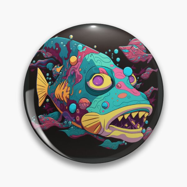 Item preview, Bruxish, the Colorful Psychic Fish in murky waters! designed and sold by Frocentric.