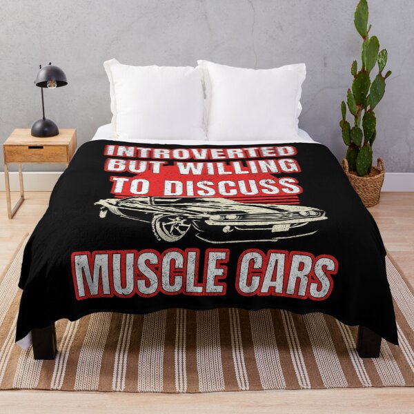 Artikelvorschau, Introvertiert, aber bereit, über Muscle Cars zu diskutieren entworfen und verkauft von SunsetIconic.