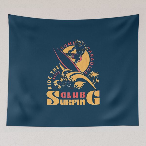 Item preview, Surfing Club (Ride the waves) designed and sold by Life Stuff.