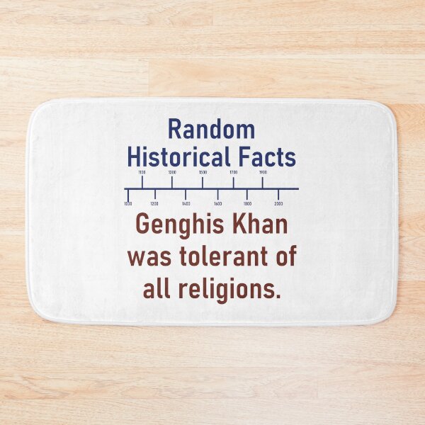 Item preview, Genghis Khan Was Tolerant Of All Religions  - History Fact designed and sold by CrankyOldDude.