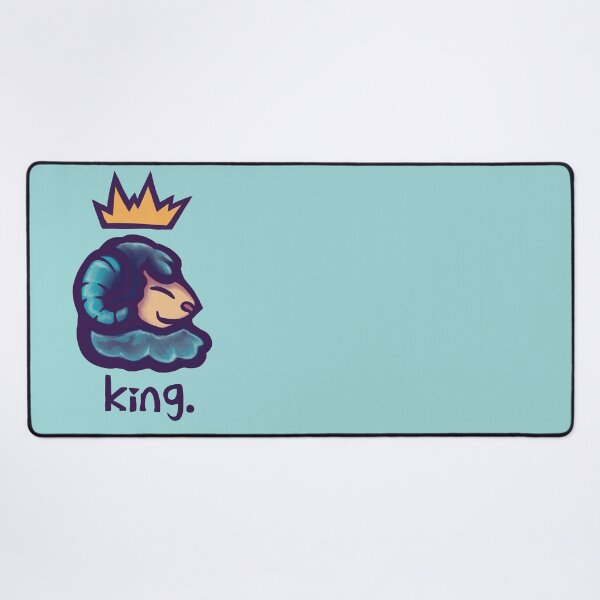 Item preview, Sheep King | Royal Blue | Fantasy Religious | Cool Ram designed and sold by TurmericDesignC.