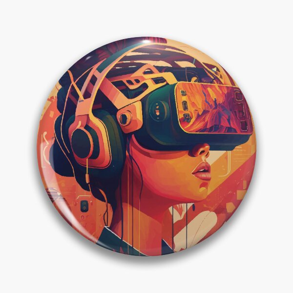 Item preview, Retro VR woman: an ode to gaming designed and sold by Relephants.
