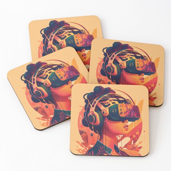 Item preview, Retro VR woman: an ode to gaming designed and sold by Relephants.