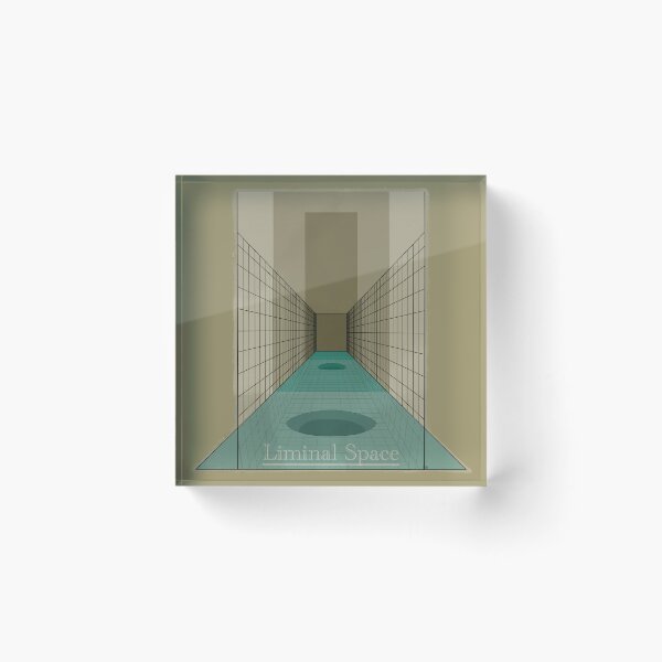 Item preview, Liminal Space Pool Corridor Vintage Poster designed and sold by Ignniis.