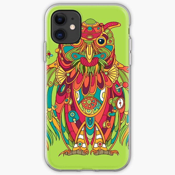 Owl, cool art from the AlphaPod Collection iPhone Soft Case