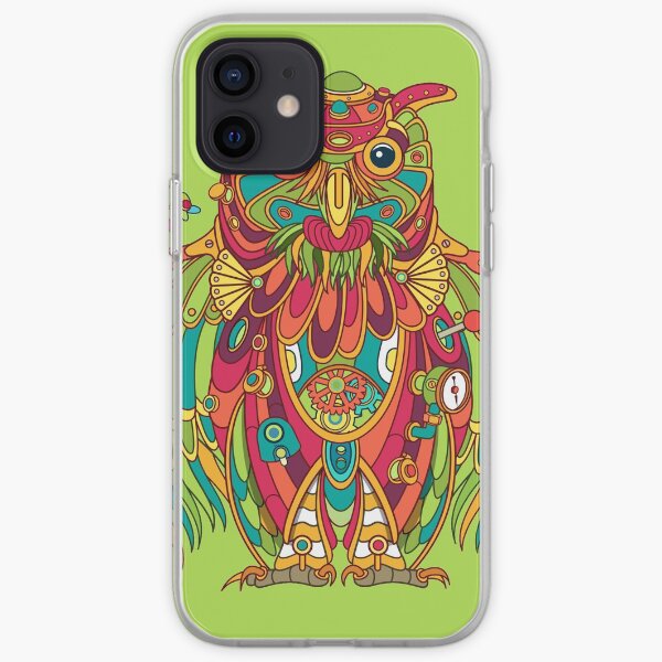 Owl, cool art from the AlphaPod Collection iPhone Soft Case